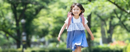 朝、ひとりで登校する時